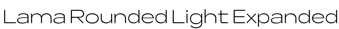 Lama Rounded Light Expanded 字体图片