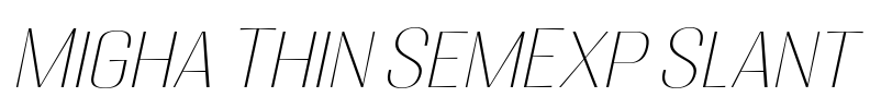 Migha Thin SemExp Slant