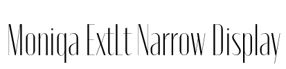 Moniqa ExtLt Narrow Display