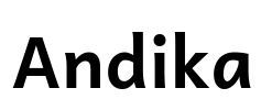 Andika 字体图片