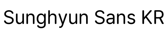 Sunghyun Sans KR