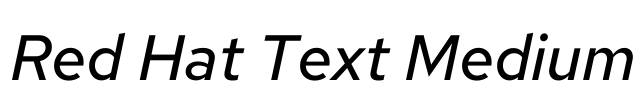 Red Hat Text Medium