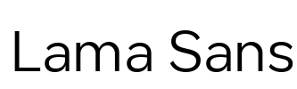 Lama Sans 字体图片