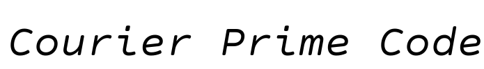 Courier Prime Code