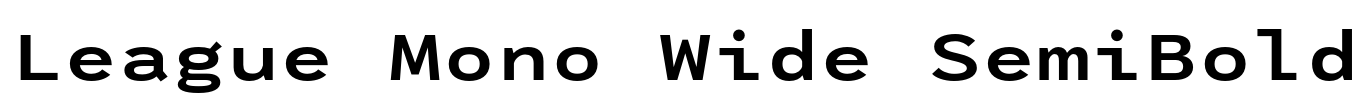 League Mono Wide SemiBold