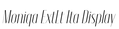 Moniqa ExtLt Ita Display