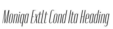 Moniqa ExtLt Cond Ita Heading