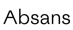 Absans 字体图片