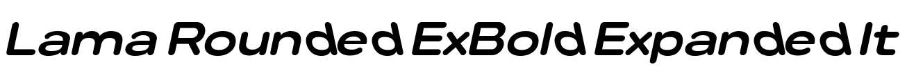Lama Rounded ExBold Expanded It
