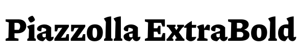 Piazzolla ExtraBold