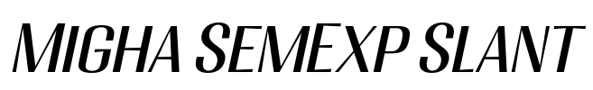 Migha SemExp Slant