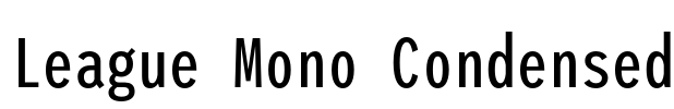 League Mono Condensed