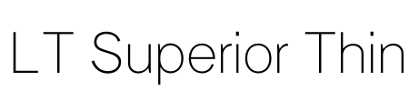 LT Superior Thin 字体图片