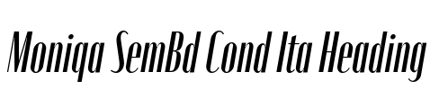 Moniqa SemBd Cond Ita Heading