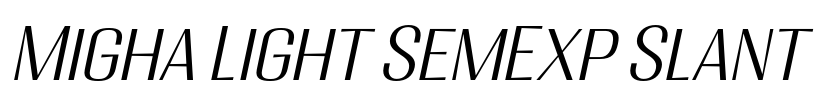 Migha Light SemExp Slant