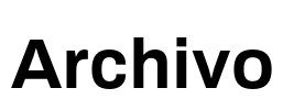 Archivo 字体图片