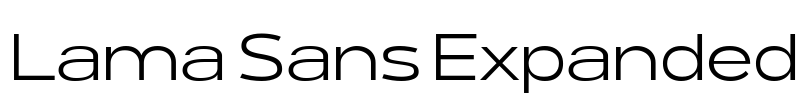 Lama Sans Expanded 字体图片