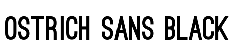 Ostrich Sans Black