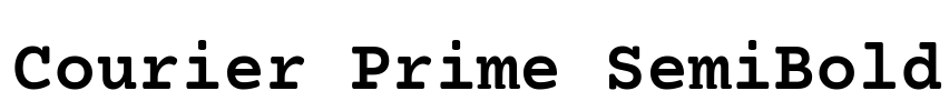 Courier Prime SemiBold
