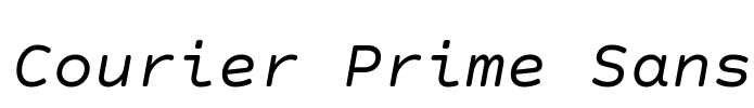 Courier Prime Sans