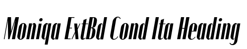 Moniqa ExtBd Cond Ita Heading