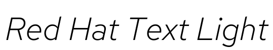 Red Hat Text Light