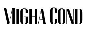 Migha Cond 字体图片