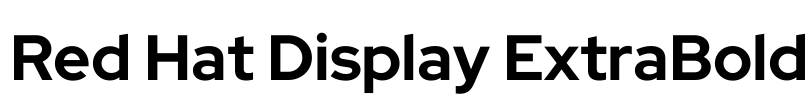 Red Hat Display ExtraBold