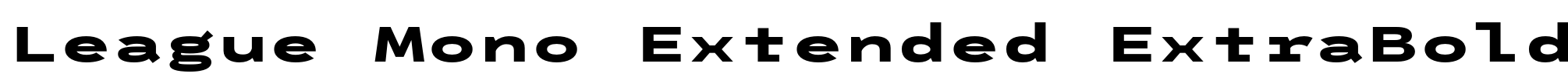 League Mono Extended ExtraBold