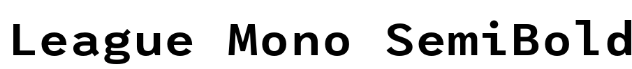 League Mono SemiBold