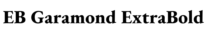 EB Garamond ExtraBold