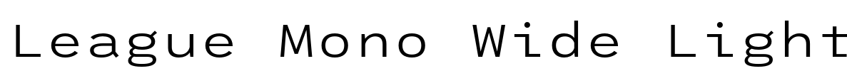 League Mono Wide Light