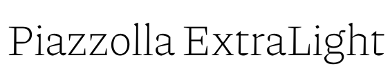 Piazzolla ExtraLight