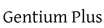 Gentium Plus 字体图片