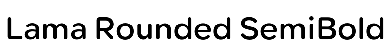Lama Rounded SemiBold 字体图片