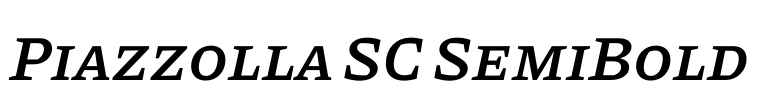 Piazzolla SC SemiBold