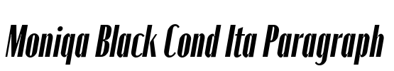 Moniqa Black Cond Ita Paragraph