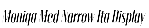Moniqa Med Narrow Ita Display