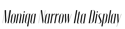 Moniqa Narrow Ita Display