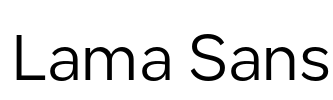 Lama Sans 字体图片