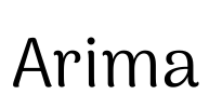 Arima 字体图片
