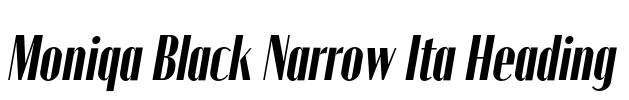 Moniqa Black Narrow Ita Heading