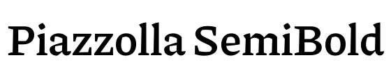 Piazzolla SemiBold