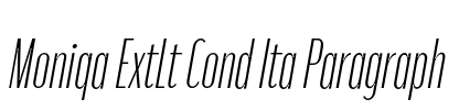 Moniqa ExtLt Cond Ita Paragraph