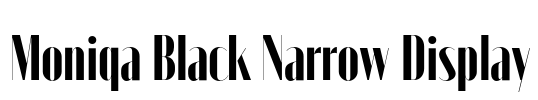 Moniqa Black Narrow Display