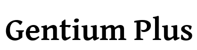 Gentium Plus