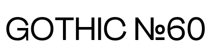 Gothic №60 字体图片