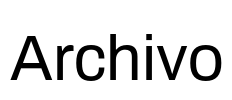 Archivo 字体图片