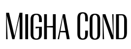 Migha Cond 字体图片