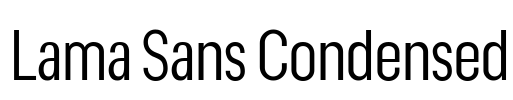Lama Sans Condensed 字体图片